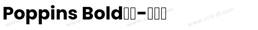 Poppins Bold字体字体转换